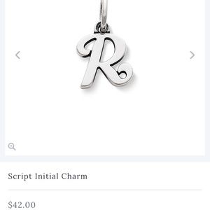 James Avery “R” Charm